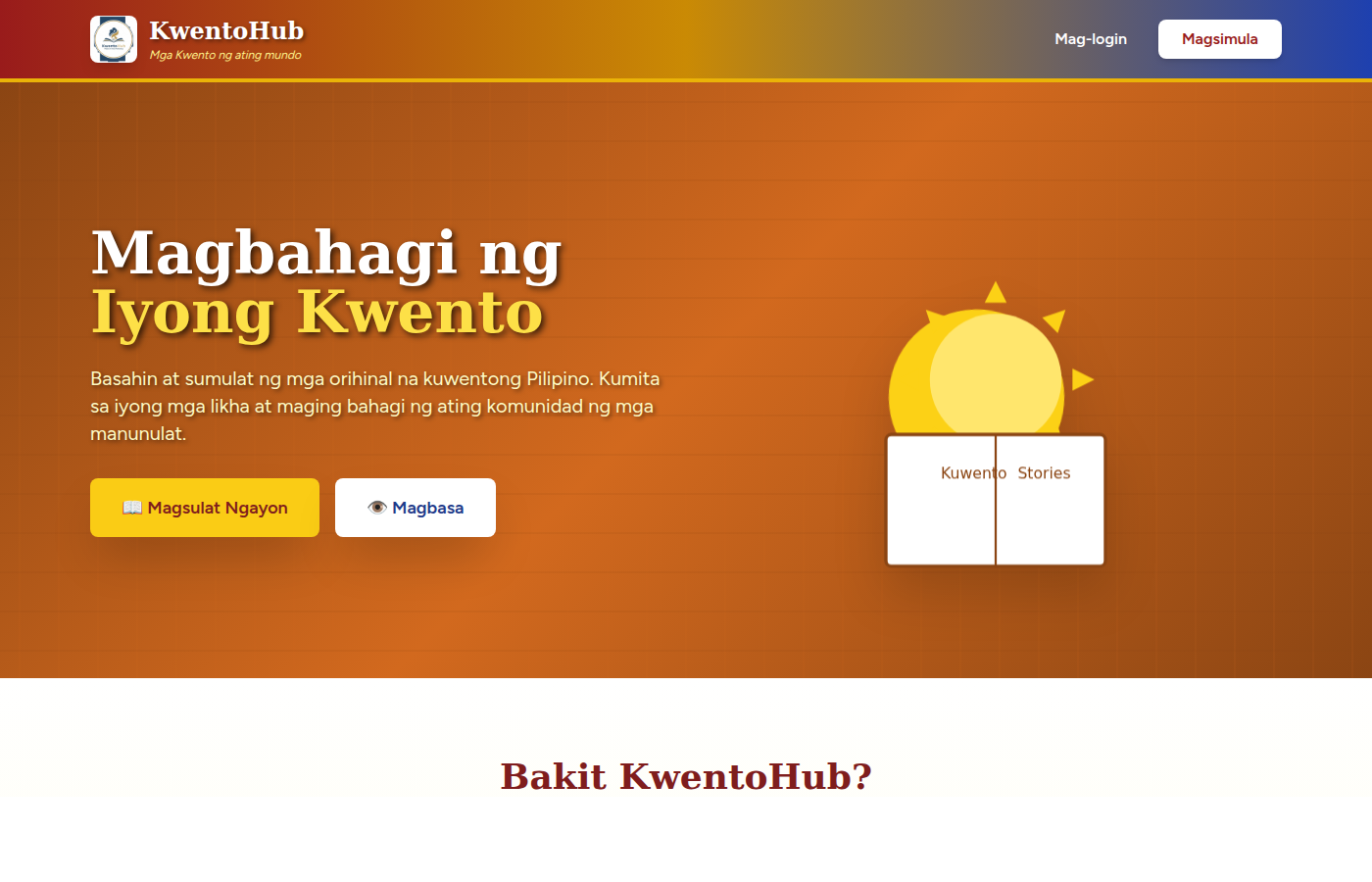 KwentoHub Reading Platform
